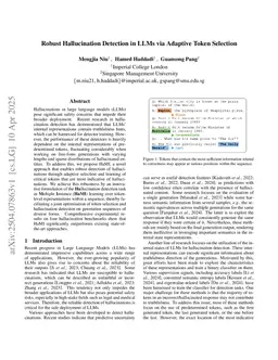 Robust Hallucination Detection in LLMs via Adaptive Token Selection