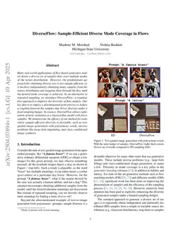 DiverseFlow: Sample-Efficient Diverse Mode Coverage in Flows