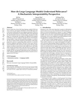 How do Large Language Models Understand Relevance? A Mechanistic Interpretability Perspective