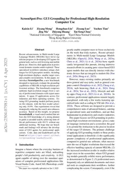 ScreenSpot-Pro: GUI Grounding for Professional High-Resolution Computer Use