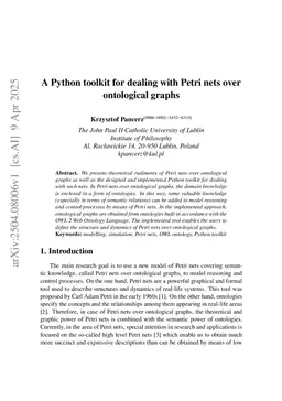 A Python toolkit for dealing with Petri nets over ontological graphs