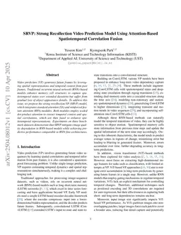 SRVP: Strong Recollection Video Prediction Model Using Attention-Based Spatiotemporal Correlation Fusion