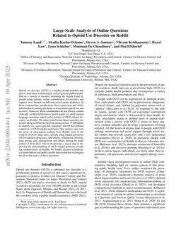 Large-Scale Analysis of Online Questions Related to Opioid Use Disorder on Reddit