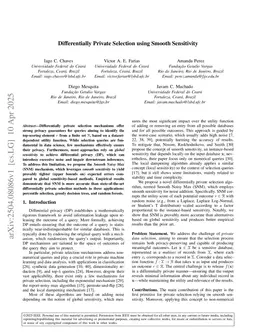Differentially Private Selection using Smooth Sensitivity