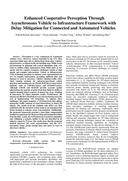Enhanced Cooperative Perception Through Asynchronous Vehicle to Infrastructure Framework with Delay Mitigation for Connected and Automated Vehicles
