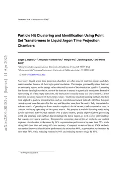 Particle Hit Clustering and Identification Using Point Set Transformers in Liquid Argon Time Projection Chambers