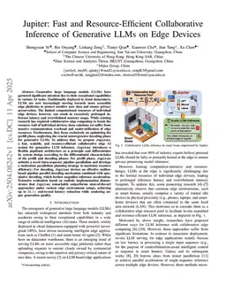 Jupiter: Fast and Resource-Efficient Collaborative Inference of Generative LLMs on Edge Devices