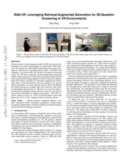 RAG-VR: Leveraging Retrieval-Augmented Generation for 3D Question Answering in VR Environments