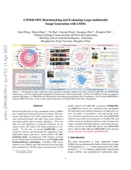 LMM4LMM: Benchmarking and Evaluating Large-multimodal Image Generation with LMMs