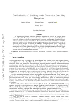 GeoTexBuild: 3D Building Model Generation from Map Footprints