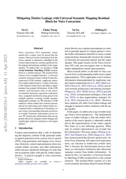 USM-VC: Mitigating Timbre Leakage with Universal Semantic Mapping Residual Block for Voice Conversion
