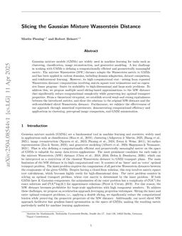 Slicing the Gaussian Mixture Wasserstein Distance