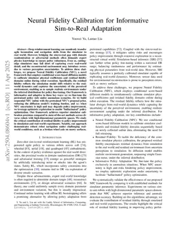 Neural Fidelity Calibration for Informative Sim-to-Real Adaptation