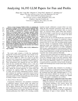 Analyzing 16,193 LLM Papers for Fun and Profits