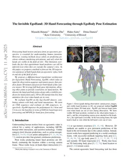 The Invisible EgoHand: 3D Hand Forecasting through EgoBody Pose Estimation