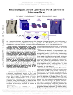 TinyCenterSpeed: Efficient Center-Based Object Detection for Autonomous Racing