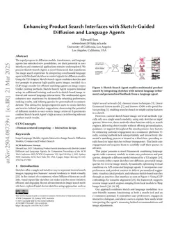 Enhancing Product Search Interfaces with Sketch-Guided Diffusion and Language Agents