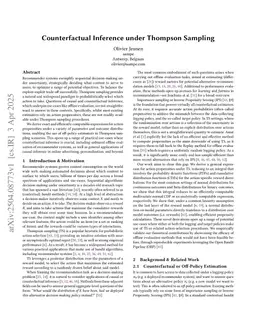 Counterfactual Inference under Thompson Sampling