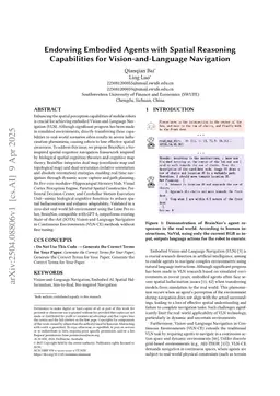 Endowing Embodied Agents with Spatial Reasoning Capabilities for Vision-and-Language Navigation