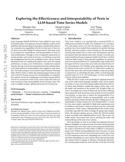 Exploring the Effectiveness and Interpretability of Texts in LLM-based Time Series Models