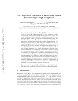 On Large-scale Evaluation of Embedding Models for Knowledge Graph Completion