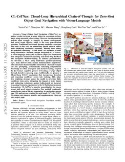 CL-CoTNav: Closed-Loop Hierarchical Chain-of-Thought for Zero-Shot Object-Goal Navigation with Vision-Language Models