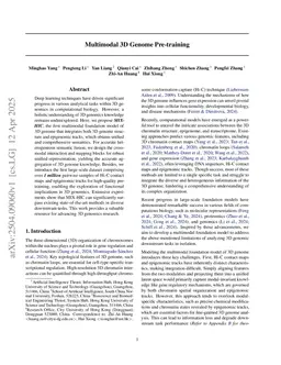 Multimodal 3D Genome Pre-training