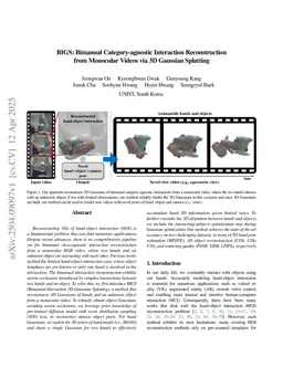 BIGS: Bimanual Category-agnostic Interaction Reconstruction from Monocular Videos via 3D Gaussian Splatting