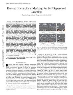 Evolved Hierarchical Masking for Self-Supervised Learning