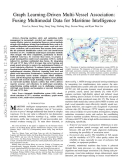 Graph Learning-Driven Multi-Vessel Association: Fusing Multimodal Data for Maritime Intelligence