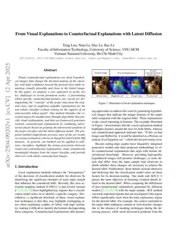From Visual Explanations to Counterfactual Explanations with Latent Diffusion
