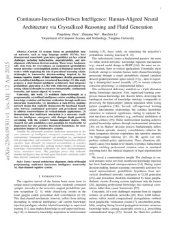 Continuum-Interaction-Driven Intelligence: Human-Aligned Neural Architecture via Crystallized Reasoning and Fluid Generation