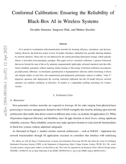 Conformal Calibration: Ensuring the Reliability of Black-Box AI in Wireless Systems