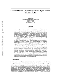 Towards Optimal Differentially Private Regret Bounds in Linear MDPs