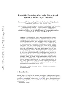 PapMOT: Exploring Adversarial Patch Attack against Multiple Object Tracking