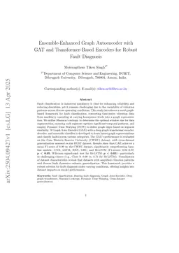Ensemble-Enhanced Graph Autoencoder with GAT and Transformer-Based Encoders for Robust Fault Diagnosis