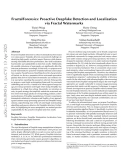 FractalForensics: Proactive Deepfake Detection and Localization via Fractal Watermarks