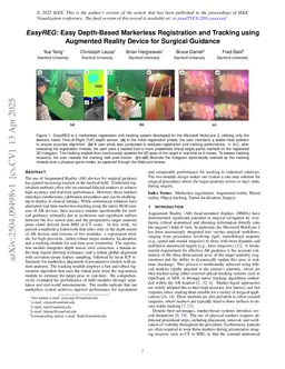 EasyREG: Easy Depth-Based Markerless Registration and Tracking using Augmented Reality Device for Surgical Guidance