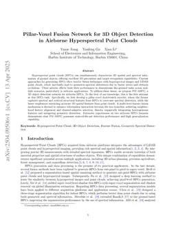 Pillar-Voxel Fusion Network for 3D Object Detection in Airborne Hyperspectral Point Clouds