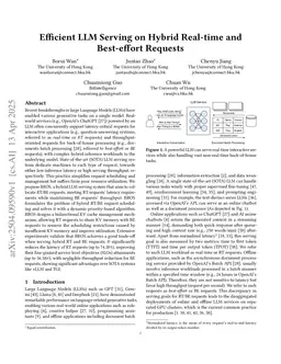 Efficient LLM Serving on Hybrid Real-time and Best-effort Requests