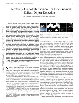 Uncertainty Guided Refinement for Fine-Grained Salient Object Detection