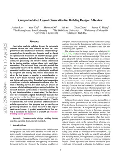 Computer-Aided Layout Generation for Building Design: A Review