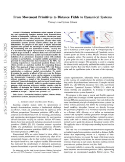 From Movement Primitives to Distance Fields to Dynamical Systems