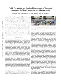 PPF: Pre-training and Preservative Fine-tuning of Humanoid Locomotion via Model-Assumption-based Regularization