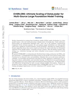 OVERLORD: Ultimate Scaling of DataLoader for Multi-Source Large Foundation Model Training