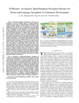 ST-Booster: An Iterative SpatioTemporal Perception Booster for Vision-and-Language Navigation in Continuous Environments