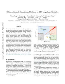 Enhanced Semantic Extraction and Guidance for UGC Image Super Resolution