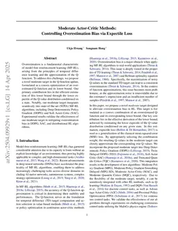 Moderate Actor-Critic Methods: Controlling Overestimation Bias via Expectile Loss