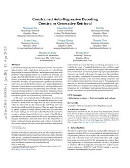 Constrained Auto-Regressive Decoding Constrains Generative Retrieval