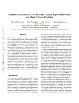 Dual-Path Enhancements in Event-Based Eye Tracking: Augmented Robustness and Adaptive Temporal Modeling